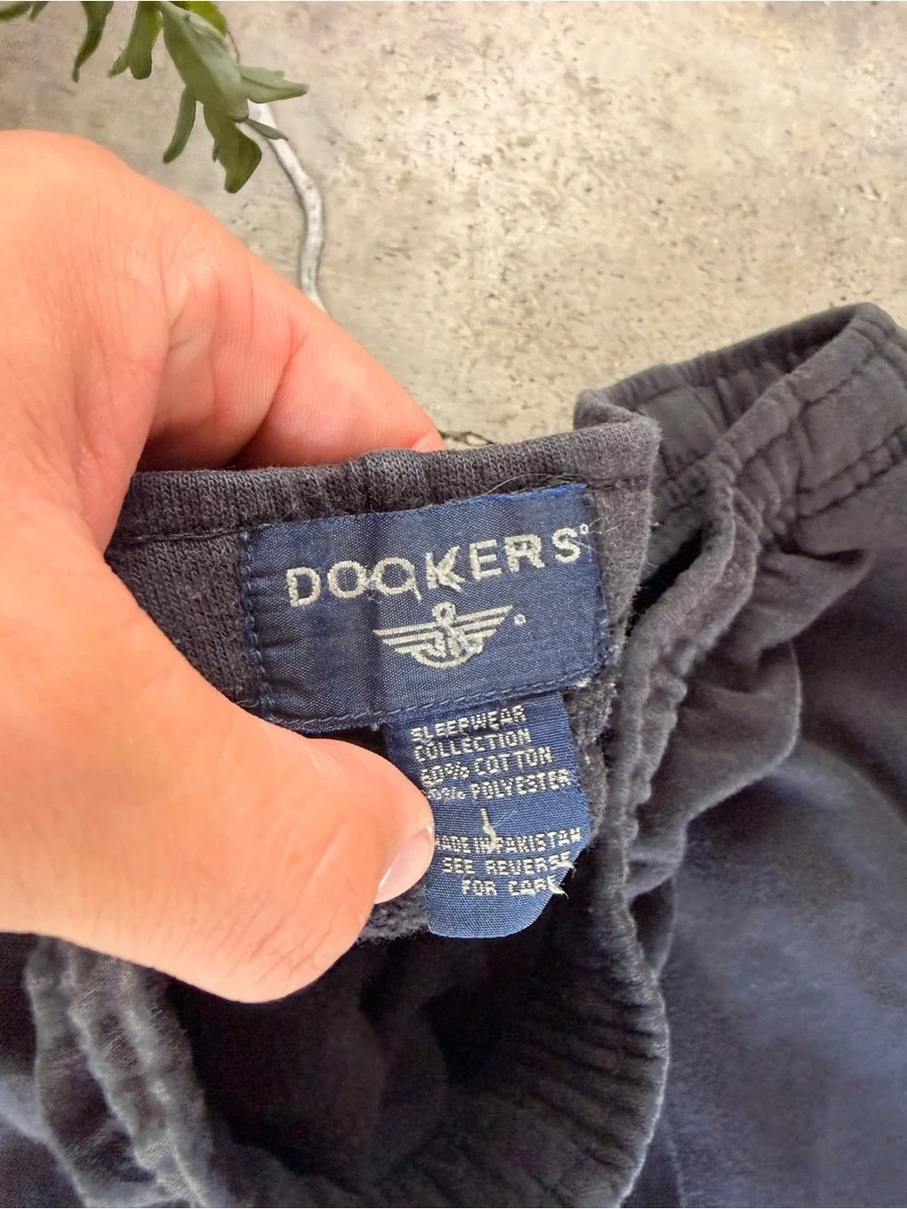 Dockers Black Wide-Leg Elastic Waist Sweatpants